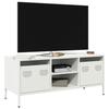 VidaXL TV Stand White 101.5x39x43.5 Cm Cold-rolled Steel, TV Stand, TV Buffet, Hi-fi Cabinet, TV Bench, Cabinet In 851303