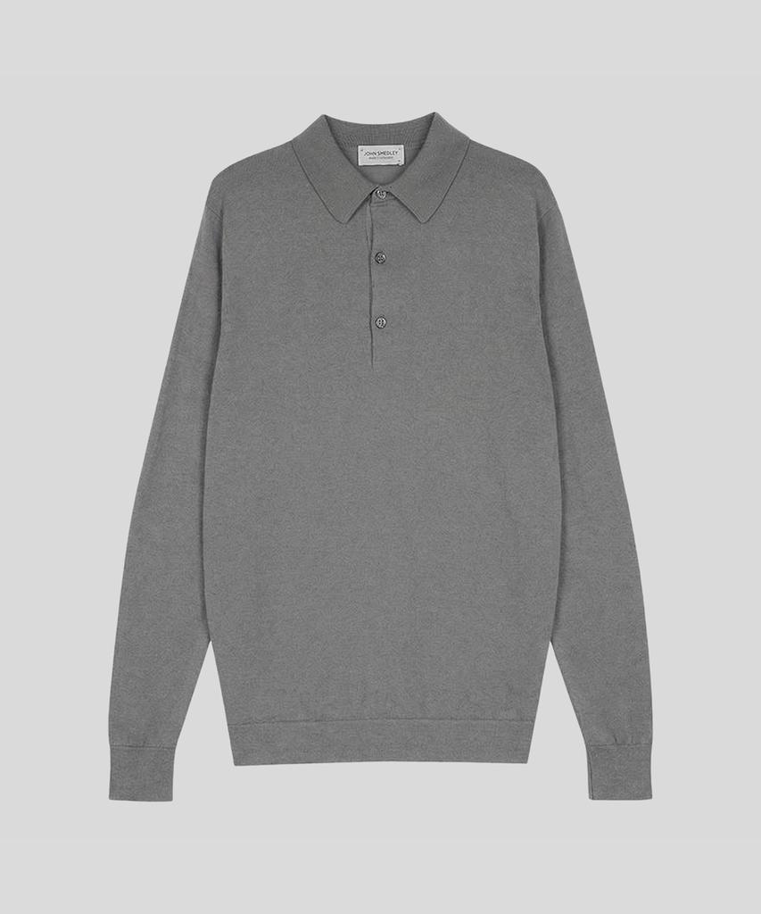 Jonseumedeulli Bradwell Sea Island Cotton Long Sleeves Polo Shirt Heritage Three 10 Colors (C Type)