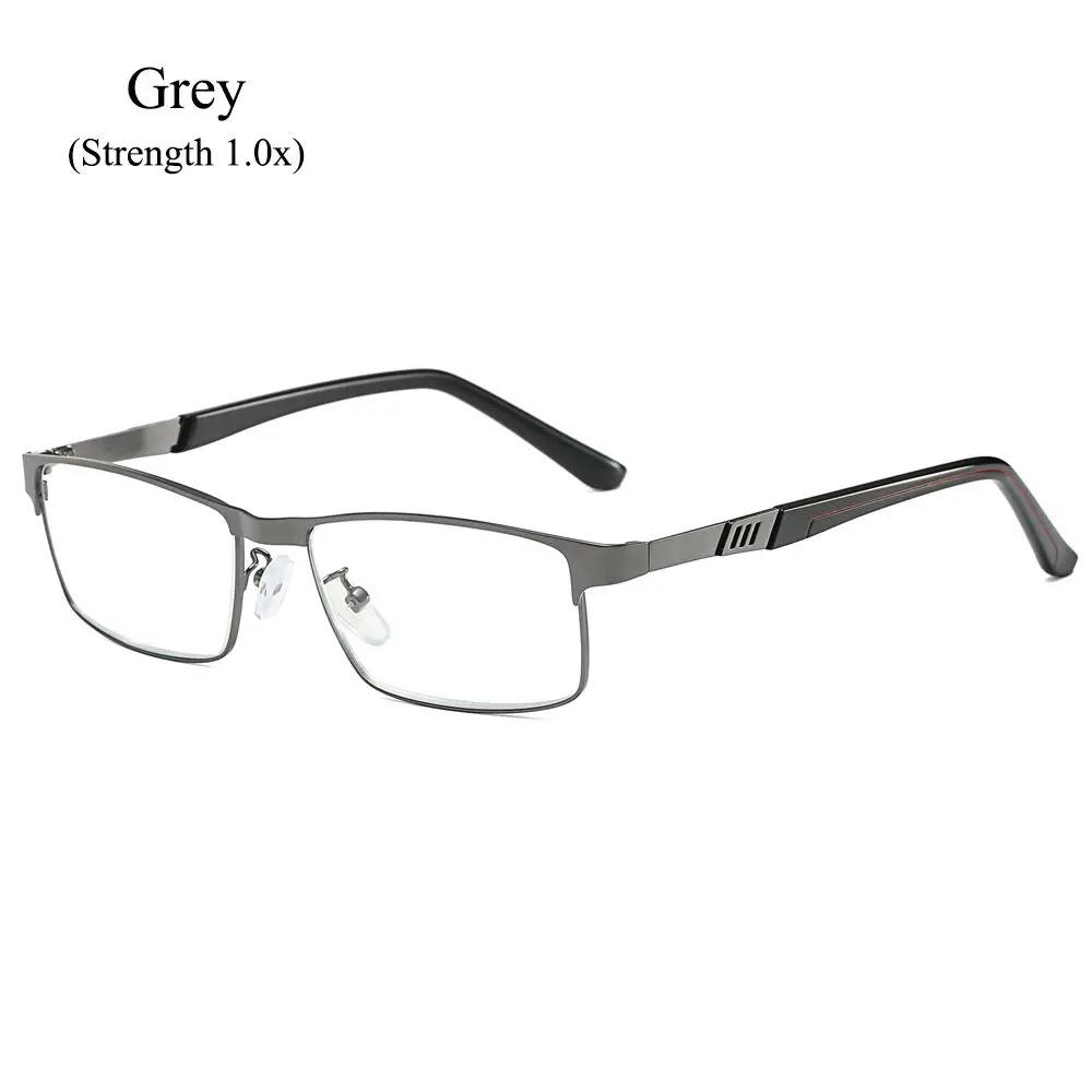 Stainless Steel Business Reading Glasses For Men, Presbyte Optical Glasses For Reader, + 1.0, 2.0, 3.0, 4.0