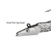 Durable 10g 19g 34g Luminous Worm Barbed Hook Fish Eel Lure Lead Jig Head Artificial Soft Bait