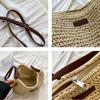 Women Fashion Summer Straw Crossbody Bag Beach Holiday Shopping Woven Shoulder Handbag Messenger Purses for Women Bags