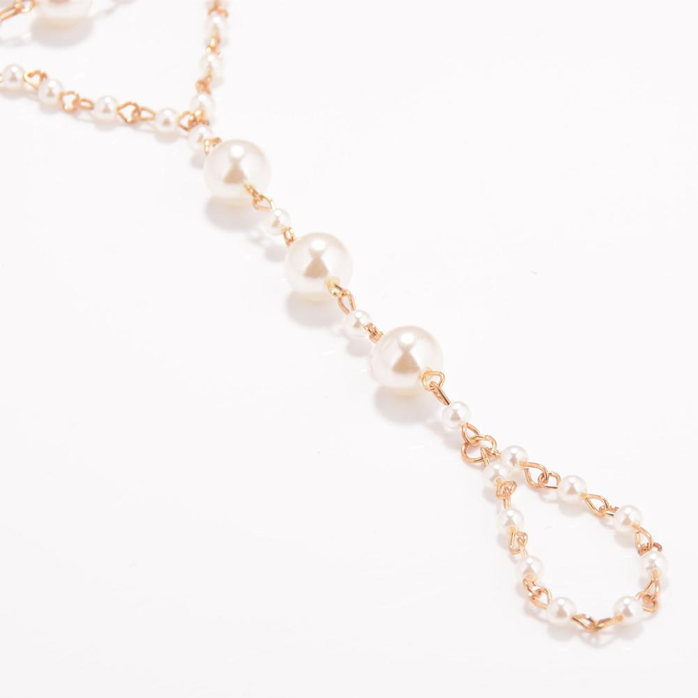 1pcs Women Elegant Pearl Foot Chain Fashion Beach Delicate Foot Anklet