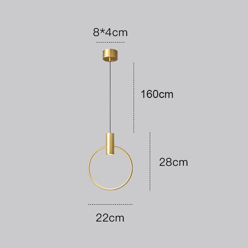 Скандинавский светодиодный подвесной светильник Подвесная лампа Внутреннее освещение Украшение дома Гостиная Спальня Прикроватный столик Обеденные столы Современный свет