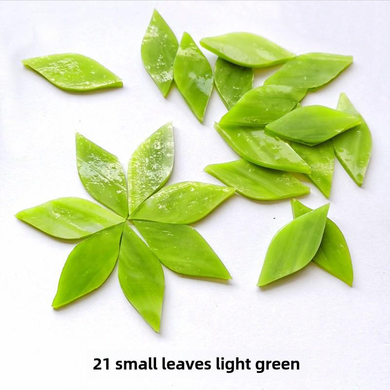 Смешанные цветные листовые слюдяные стеклянные мозаичные детали для украшения подсвечника своими руками