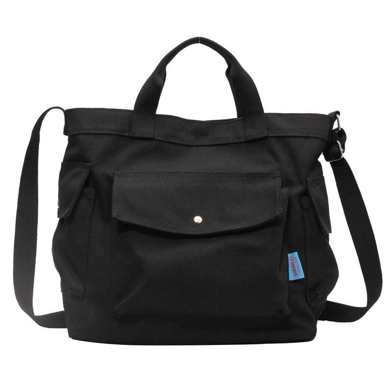 Холщовая женская сумка 2023, модная повседневная сумка через плечо, большая сумка на плечо