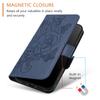 Кожаный чехол-книжка с цветочным узором для Motorola Moto G67 G86 G56 G06 G75 G55 G35 G15 G05 G84 Защитная обложка