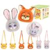 TOP TOY Дисней Зверополис Набор Эмодзи Плюшевая Мягкая Виниловая Серия 1 Штука Держатель для Смартфона Гачапон Сюрприз Фигурка Пластиковая Модель Премиум День Рождения