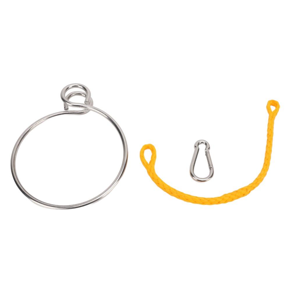 6mm Diameter Stainless Steel Retrieval Ring With Rope Marine Retrieval Device Marine Use