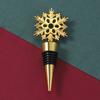 Christmas Snowflake Wine Stopper, Zinc Alloy Wine Bottle Stopper, Festive Party Wine Preservation Sealing Stopper