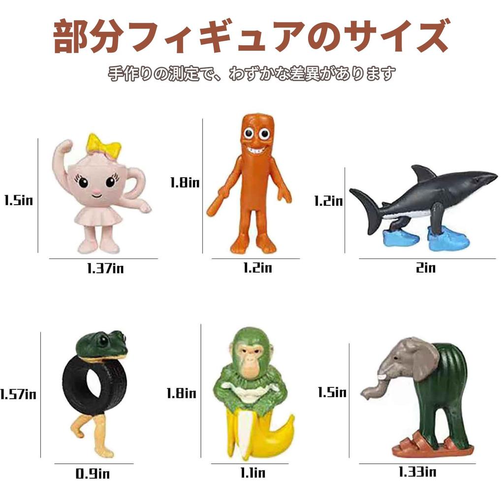 Aninako 24-фигурка Тунтунтунсафул Коллекционная кукла Фигурка Мини-фигурка Мерч Траларелло Итальянский Мозголом Безумие и Фантазия Мемный