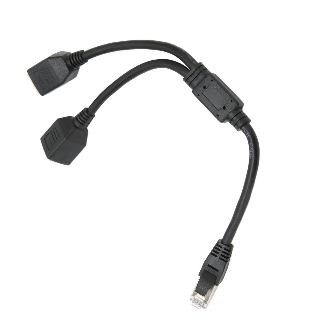 Кабель-удлинитель RJ45 Ethernet-адаптер 1 на 2 порта Отличное соединение Передача Хороший сигнал Адаптер Ethernet-розетки