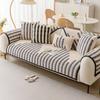 Chenille Sofa Cushion All-season Universal Non-slip Cushion Striped Sofa Cover Cloth