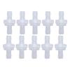 10PCS Barb Check Valve PP Plastic Ozone Resistant Diaphragm Single Way Water Stop Valve 7.9mm Translucent