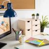 Creative Deco Petite Commode Bois | 5 Tiroir | 36 x 20 x 28,5 cm | Organiseur Bureau | Rangement Bureau Organisateur