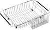 SANNO Expandable Dish Drainer Wire Sliding Dish Dish Drainer Kitchen Dish Cutlery Holder Stainless Steel Basket, Drainer, Rack, Rack, Holder,