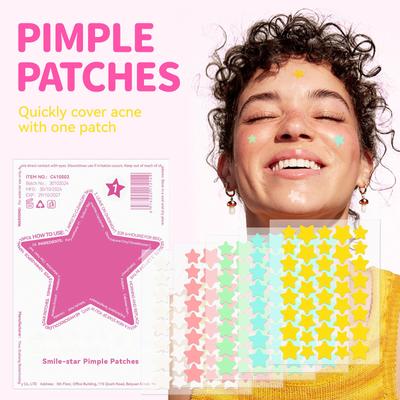 Гидроколлоидный пластырь Color Star Acne Patch, содержащий 40 штук в пакете, мультяшный пластырь Acne Patch, портативное удаление прыщей