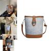 Fashionable Korean Style Casual Bucket Bag For Women In Elegant Black Silver Brown Colors