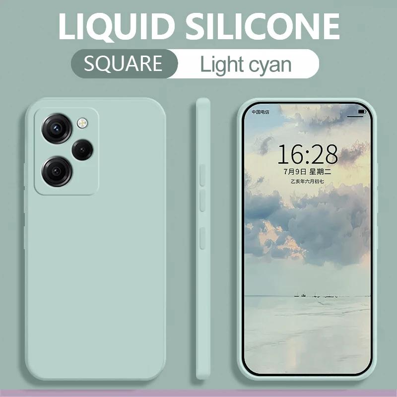 Жидкий силиконовый чехол для Xiaomi Poco X5 Pro 5G, противоударный защитный чехол для телефона, чехлы для телефона POCO X5 5G