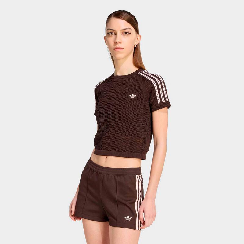 adidas Оригинальная женская вязаная футболка крючком