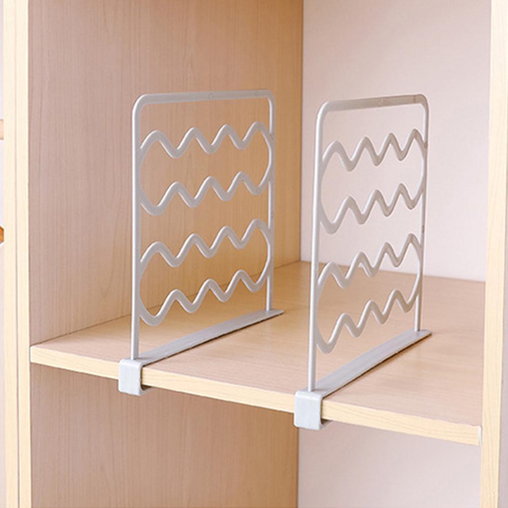 Clothes Space Divider Wardrobe Shelf Saving Rack Organizer ARI
