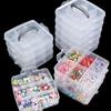 3 Tier 18-Grid Transparent Adjustable Stackable Compartment Slot Plastic Storage Box For Organizing Toys Jewelry Accessories