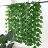 Artificial Green Leaf Grape Vine with Grape Leaves for Ceiling Decoration