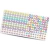 10 Sheets Colorful Consecutive Number Sticker 1-100 Waterproof Adhesive Small Round Labels for Indoor and Outdoor Use