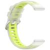 22mm 20mm Translucent Two-Tone Silicone Band For Garmin Forerunner 570 265 255 165 55/Vivoactive 6 5 4/Venu 3 2 Plus Watch Strap