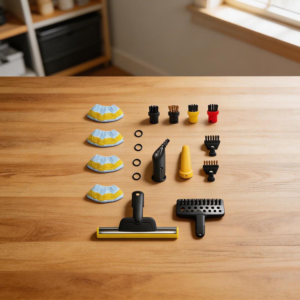 Набор аксессуаров для пароочистителей Karcher SC1 SC2 SC3 SC4 SC5 с системой EasyFix Включает щетки, уплотнения и насадки из микрофибры