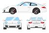 Макияж EIDOLON Porsche 911 GT3 2010 Charara White Готовый продукт 1/43 (997.2) (Чисто белый)