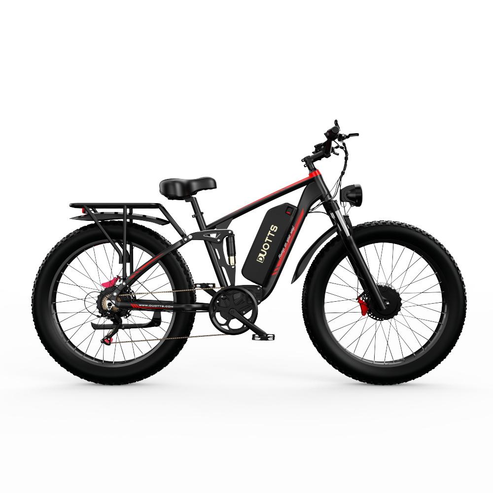 DUOTTS S26 Electric Bike 750W Motor, 48V 20Ah Samsung Battery, 120KM Range, IP55 Waterproof, 55° Climbing