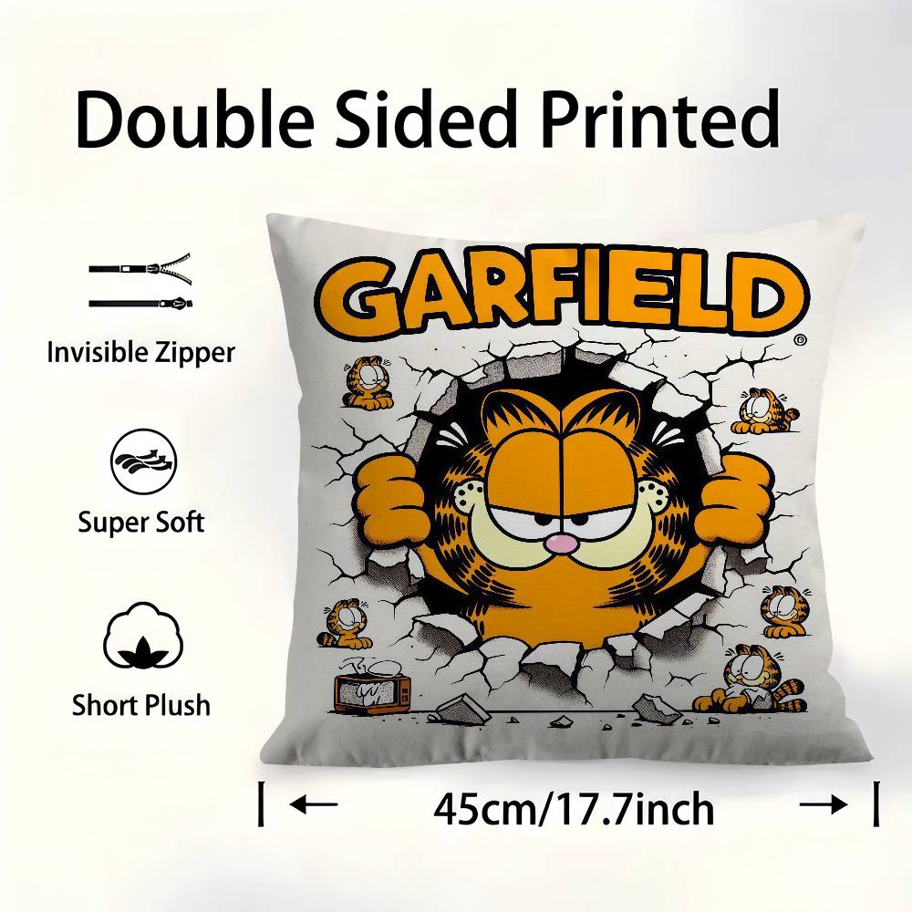 Cute Cat-G-Garfields Cushion Cover Pillow Cover Decor Pillowcase Printed Cushion Case For Couch