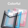 File Folder Wallet Hold 600 Sheets Horizontal/Vertival Folder Water Resistant File Pocket Document Organizers For Office