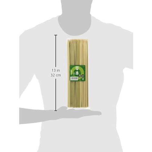 Shindo Thin Flat Skewers, 100 Pieces, 30cm, 16166