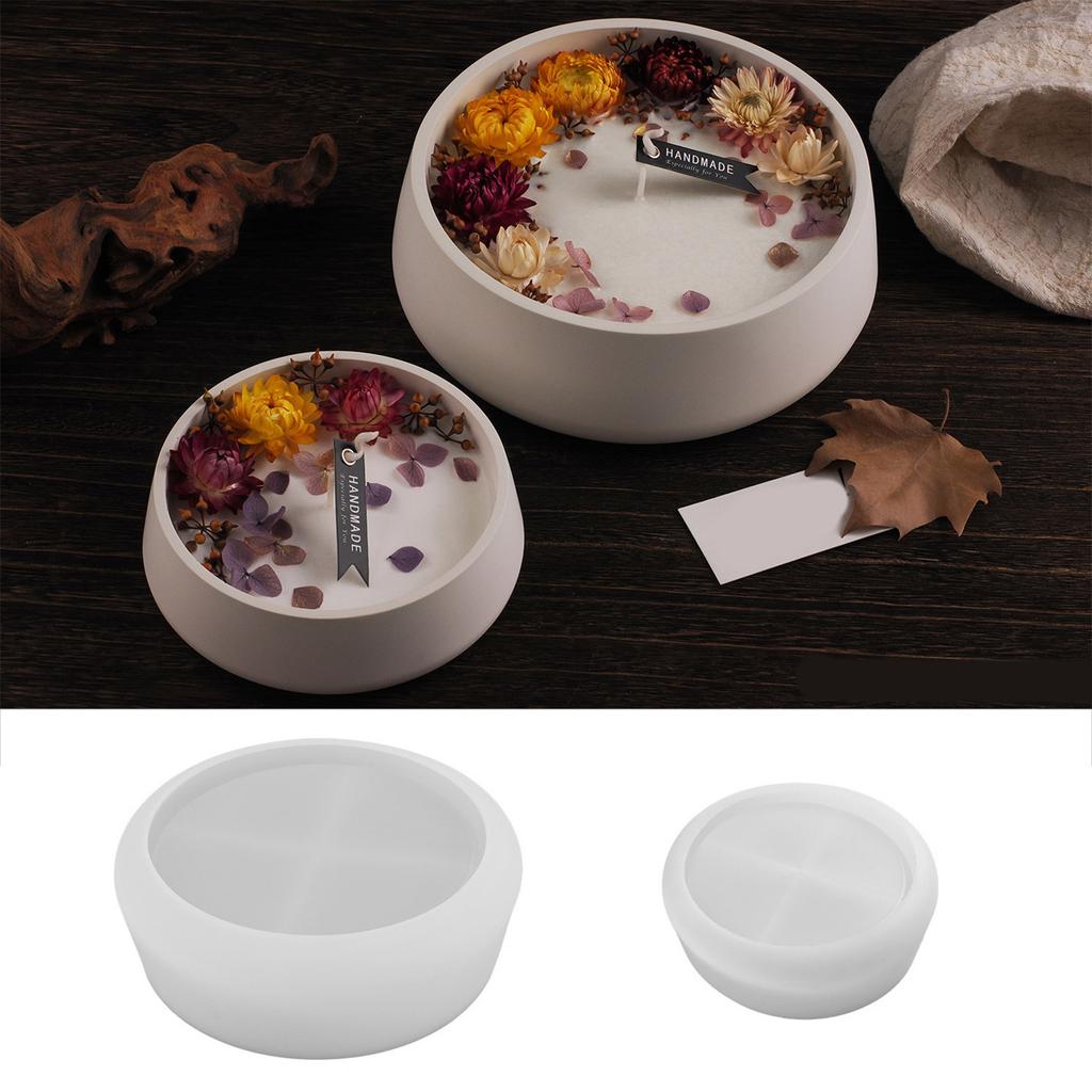 Большая круглая прочная силиконовая форма для смолы для эпоксидных отливок, ювелирных блюд, подносов, изготовления, креативные материалы для рукоделия, проекты