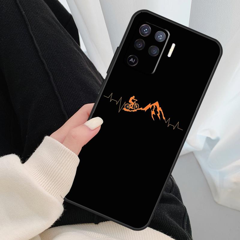 Велоспорт Велосипед Цикл Забавный Чехол Для Oppo A96 A76 A16 A60 A98 A58 A78 A18 A38 A80 A40 A77 A57 A17 A74 A54 A94 A15 A5 Pro