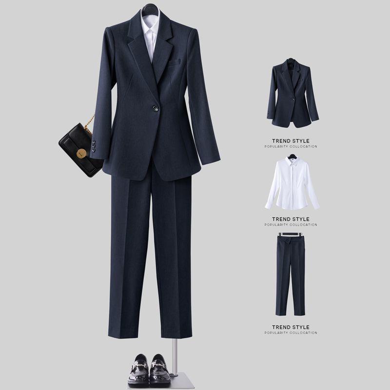 Women's Professional Blazer Suit Set - Spring/Autumn Workwear