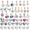 Family Always Encircled Heart Charm S925 Silver Love Mum Series Fit Women Bracelet Accessories DIY For Mother's Day Gift