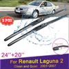 Щетки стеклоочистителя автомобиля дворники для Renault Laguna 2 2001 ~ 2007 X74 переднее ветровое стекло автомобильные аксессуары наклейки 2002 2003