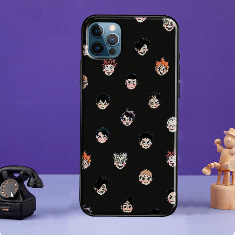 Чехол аниме Haikyuu для iPhone 13 11 14 Pro Max 12 mini полное покрытие для iPhone XR XS Max X 7 8 Plus SE 2020
