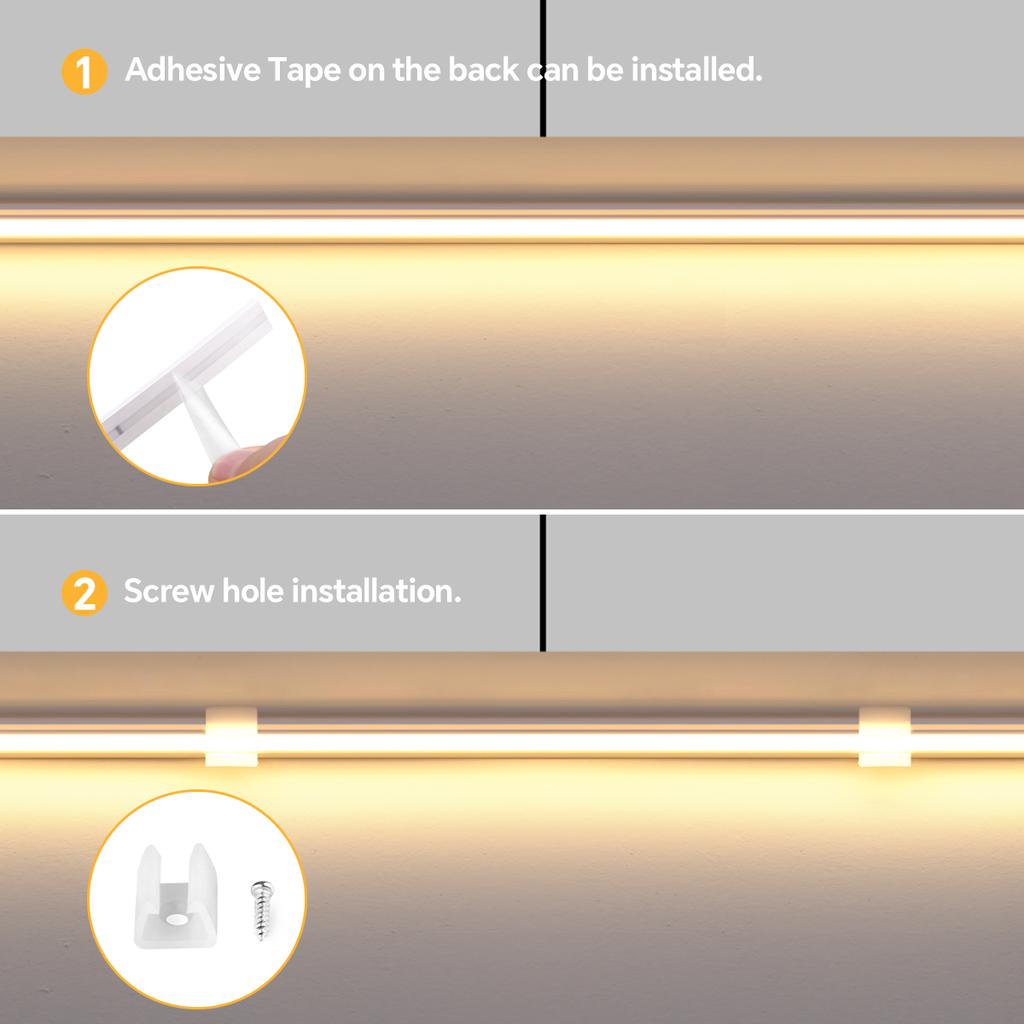 High End Under Cabinet LED Neon Light Strip 24V COB Neon Tape Penetrabe Wood Touch Sensor Dimmer Kitchen Closet Wardrobe Decor