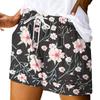 Women's Casual Summer Elastic Beach Shorts Print Casual Shorts