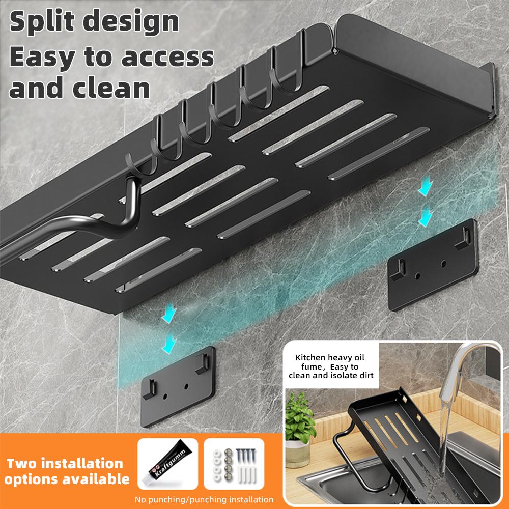 Кухонный органайзер для специй, настенные полки для специй без отверстий, кухонные полки для хранения, алюминиевые полки для приправ