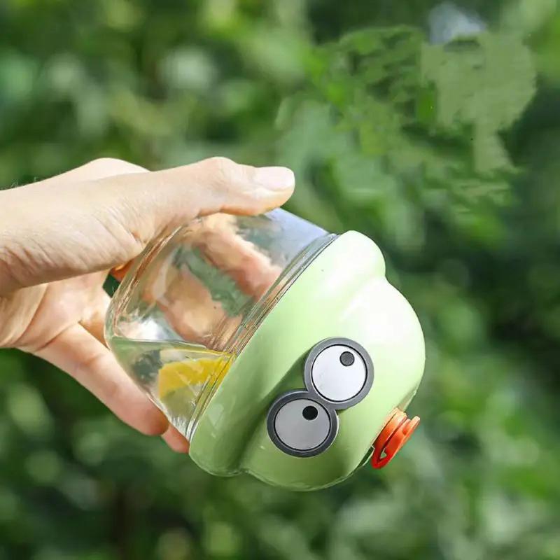 Стеклянная кружка, дорожная бутылка для напитков, модная, 210 мл, дорожная бутылка с трубочкой