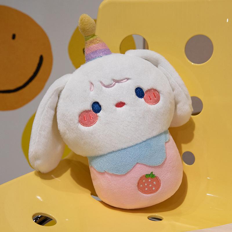 Cartoon Birthday Cake Sweetheart Dog Butter Bear Pig Doll Glowing Candle Plush Toy Singing Doll