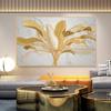 Abstract Golden Leaves Canavs Painting Tropical Plants Posters and Prints Gold Luxury Wall Art for Living Room Home Decor Quadro
