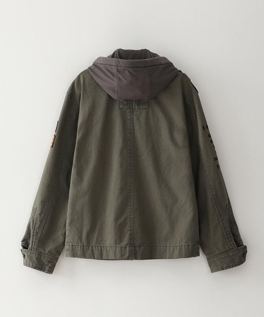 Bluesunflower Vintage Washed Hooded Jacket