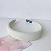 Spring Summer Sweet Solid Color Cloth Headband with Sponge Padding for Women Girls Daily Outdoor Hair Accssories