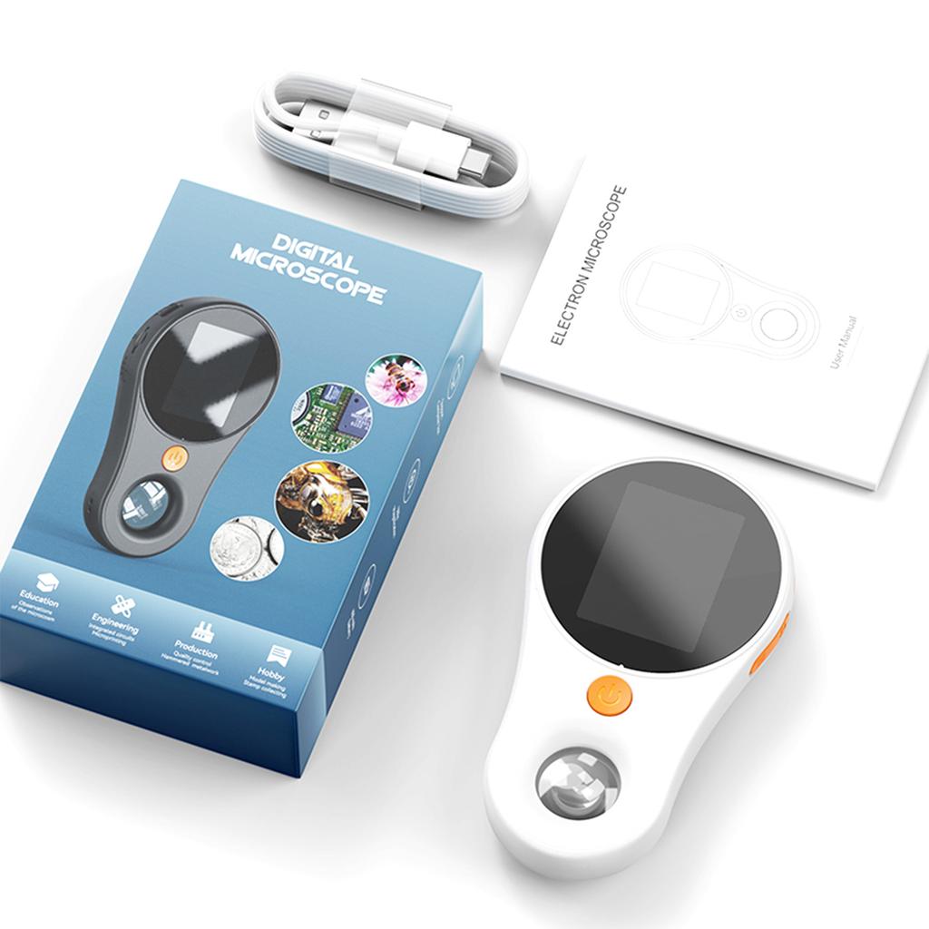 2-дюймовый портативный цифровой микроскоп 1080P 500X видеомикроскоп для монет с увеличительным стеклом 8 светодиодов для ремонта электронных монет