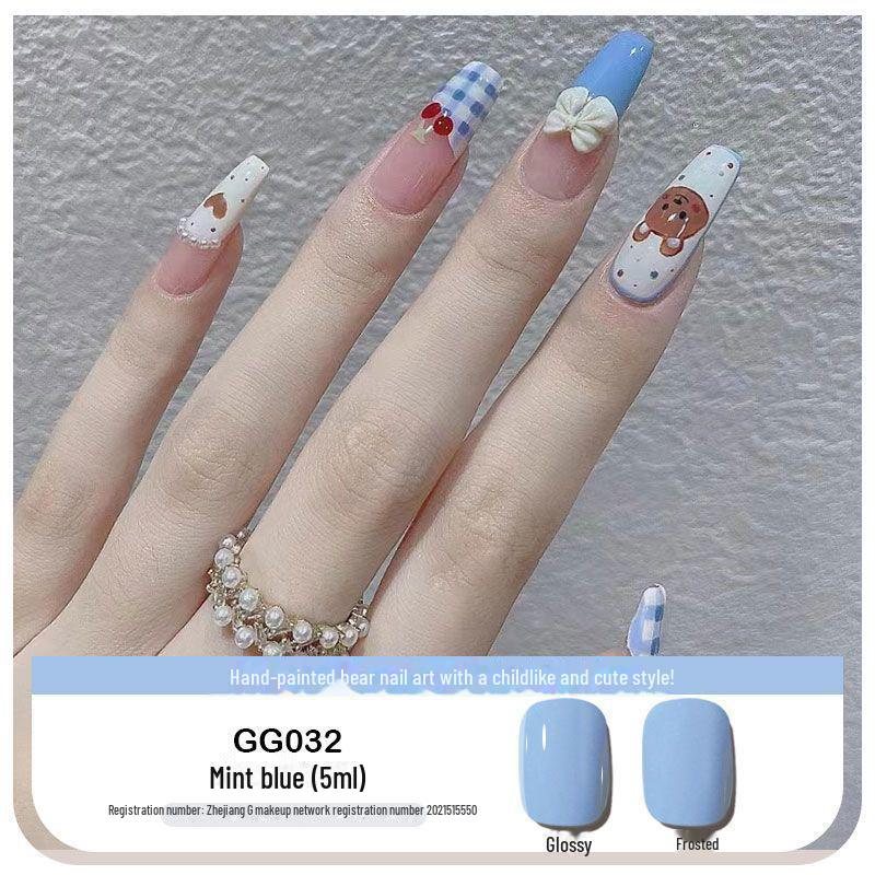 Platinum Haifei Nude Ice Gel Nail Polish - Модный прозрачный нюд от Xiaohongshu